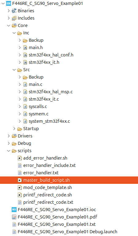 Uses For Build Scripts within STM32CubeIDE