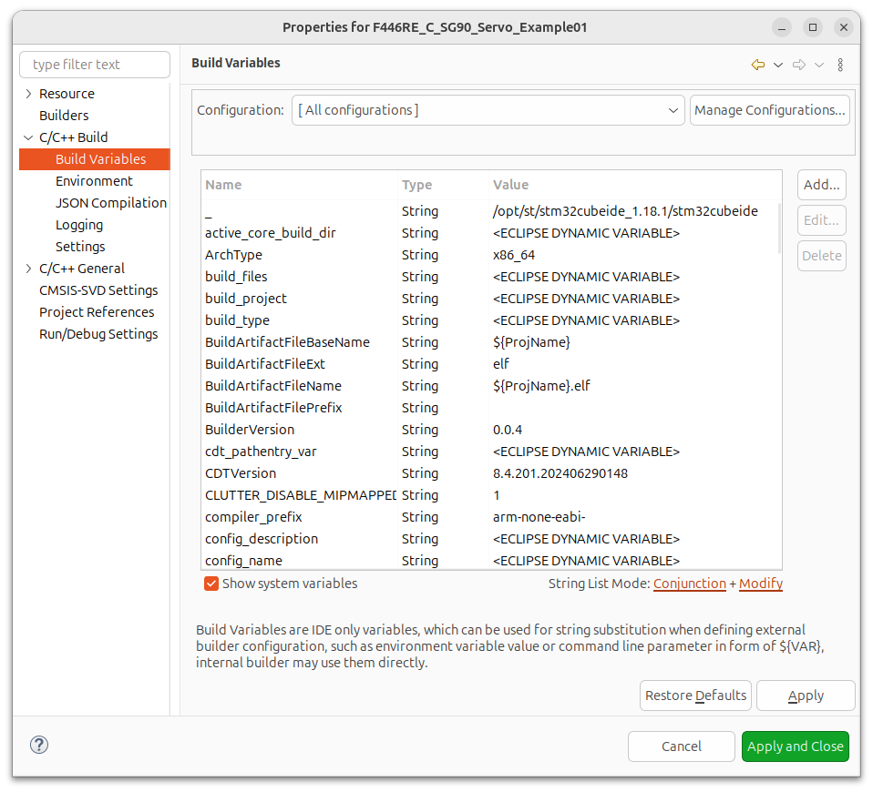 Uses For Build Scripts within STM32CubeIDE